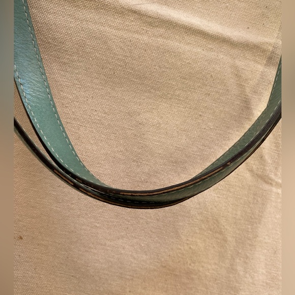 Kate Spade New York Brown Canvas Aqua Leather Casual Mini Tote Bag - Picture 14 of 15